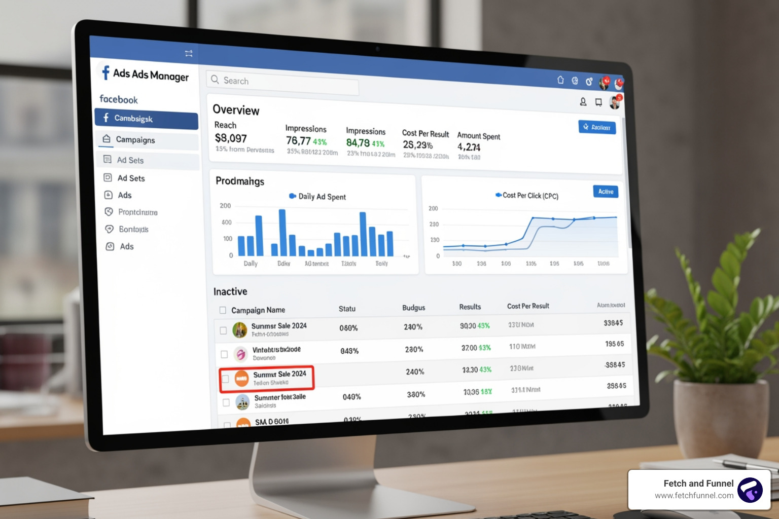 facebook advertising dashboard - cpm price facebook