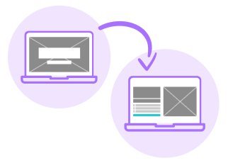Computer to Computer Icon