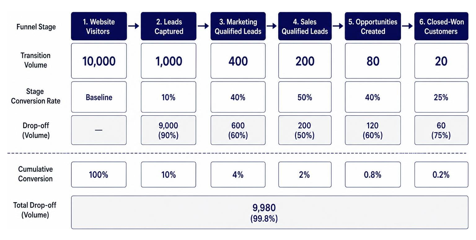 lead funnel conversion metrics diagnostic lead funnel conversion metrics diagnostic