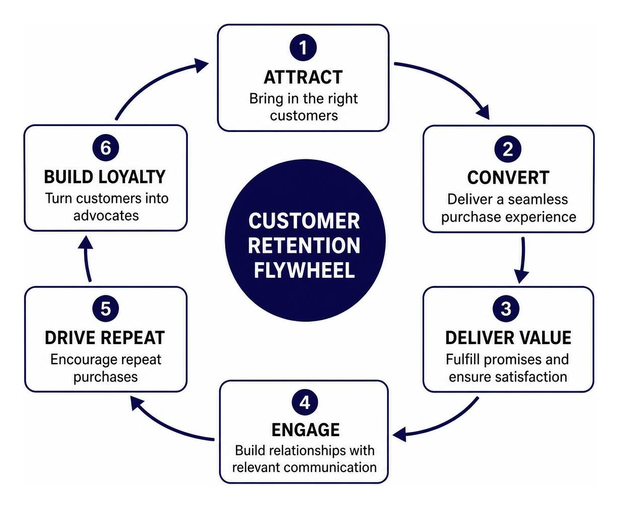 customer retention flywheel framework customer retention flywheel framework